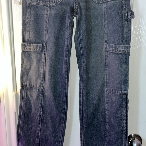 Arizona denim high rise baggy utility cargo jeans - Picture 4 of 8